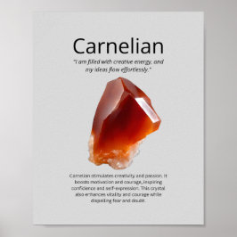 Poster Cristal Carnelian Significado