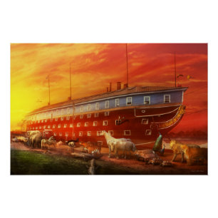 Póster Cristão - a arca de Noah - o começo