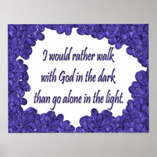 Poster cristão com ditado inspirador