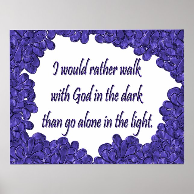 Poster cristão com ditado inspirador (Frente)