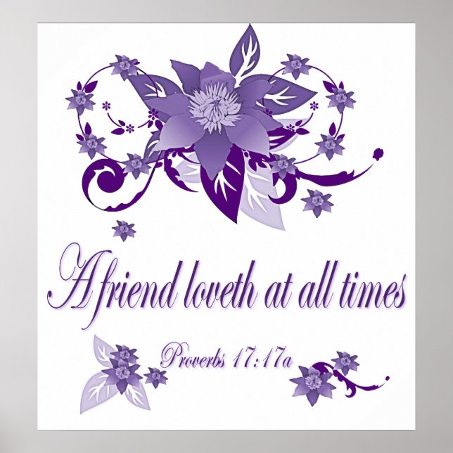 Poster Cristão com Escrituras 17 (Frente)