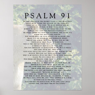 Poster Cristão de Leão Psalm 91