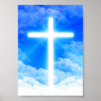 Poster Cristão Personalizável da Cruz de Jesus Cristo Cla