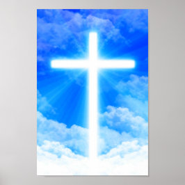 Poster Cristão Personalizável da Cruz de Jesus Cristo Cla