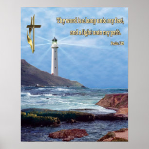 Poster Cristão Psalm 119