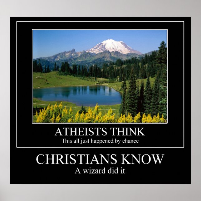 Poster CRISTÃOS SABEM - um mago fez isso (Frente)