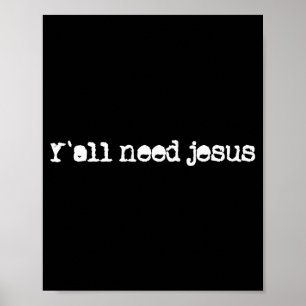 Poster Cristãos Vocês Precisam de Jesus Esperança Fé Conf