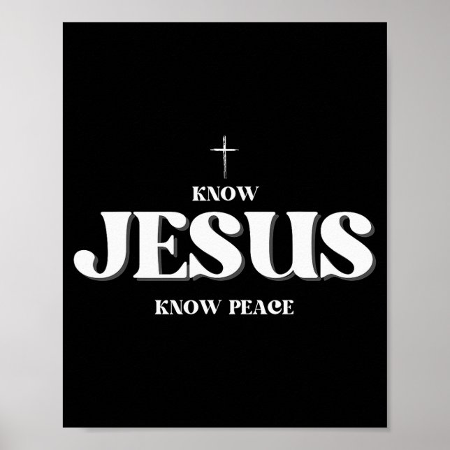 Poster Cristianismo Conheça Jesus Conheça Paz Religião De (Frente)