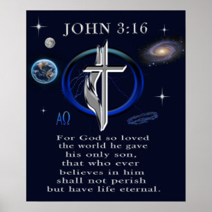 Poster Cristianismo João 3:16