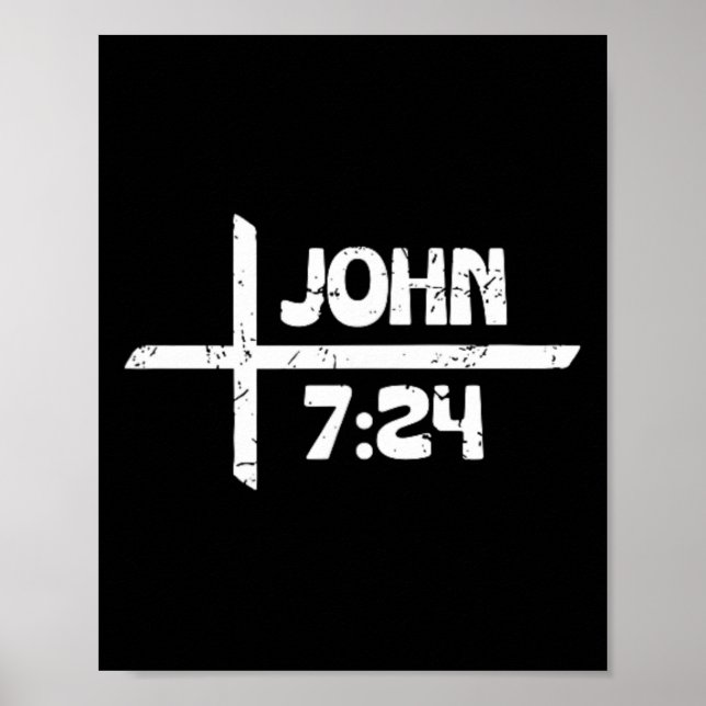 Poster Cristianismo Retro E John Tatuado 724 - Frente E  (Frente)