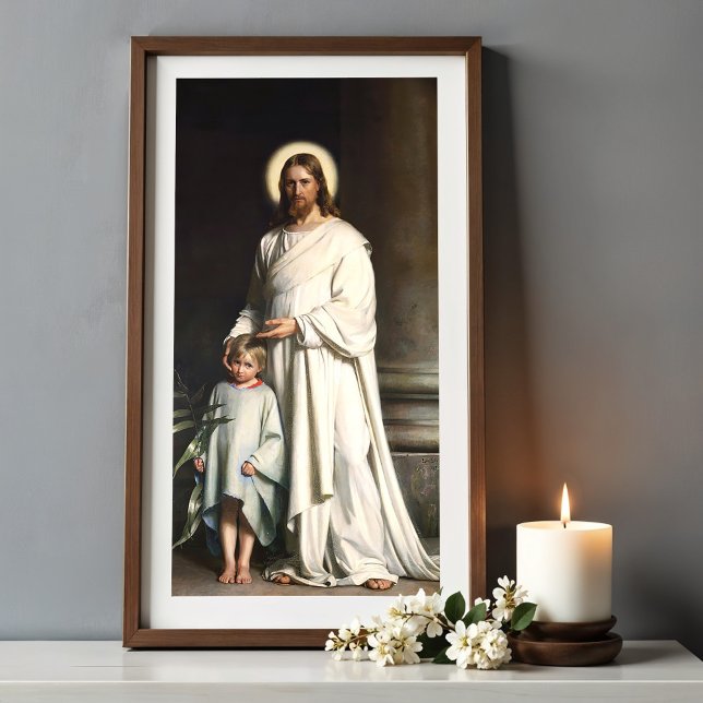 Poster Cristo abençoando a criança (Criador carregado)