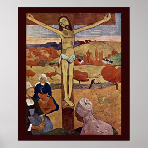 Poster Cristo Amarelo de Paul Gauguin, Arte Fino Vintage