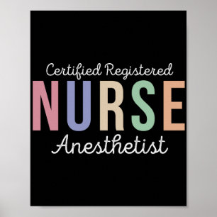 Poster Cristo anestesista registrado certificado CRNA
