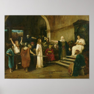 Poster Cristo antes de Pilate, 1880