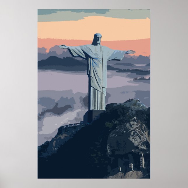 Poster Cristo Brasil Redentor Rio (Frente)