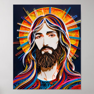 Poster Cristo Colorido