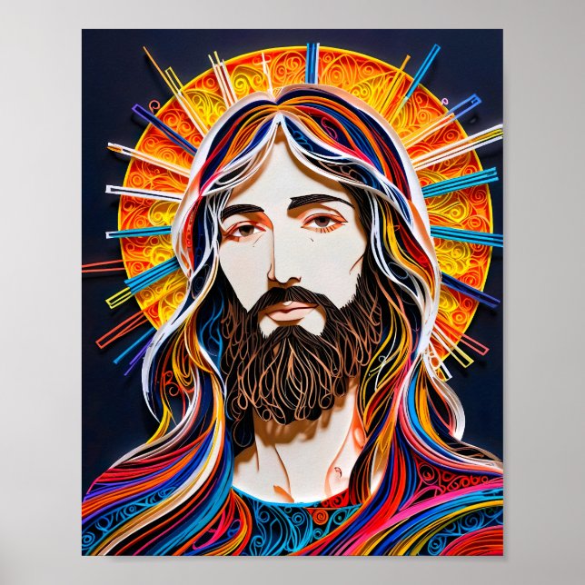 Poster Cristo Colorido (Frente)