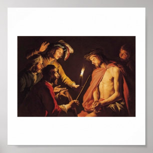 Póster Cristo coroado com espinhos C. 1633-1639