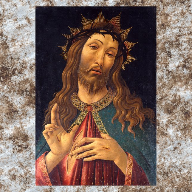 Poster Cristo Cortado com Espórons por Sandro Botticelli (Criador carregado)