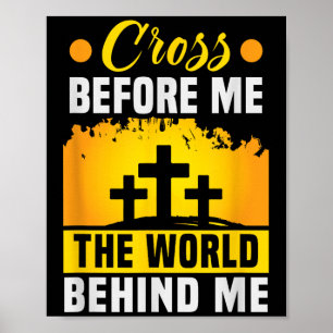 Poster Cristo Cruzando Antes De Mim O Mundo Por Trás De M