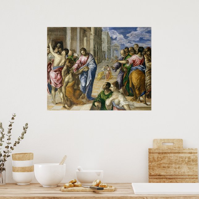 Poster Cristo Curando o Cego | El Greco | (Cozinha)