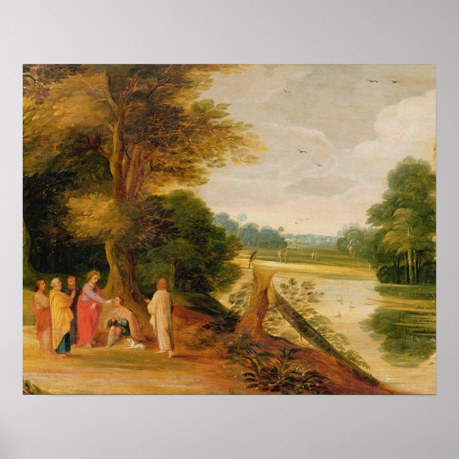 Póster Cristo curando o homem cego (Frente)