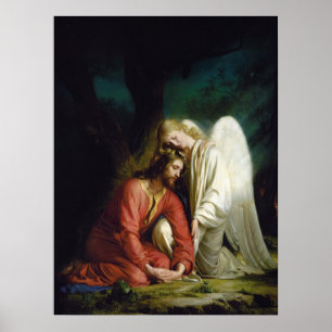 Poster Cristo de Gethsemane por Carl Bloch