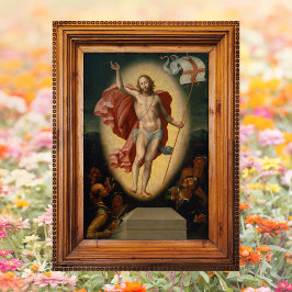 Poster Cristo de ressurreição aumenta Páscoa de Arte Cris