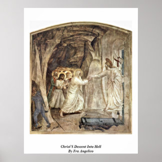 Póster Cristo Descendente No Inferno Por Fra Angélico
