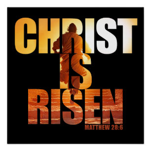 Póster Cristo é aumentado - ressurreição da Páscoa de Jes