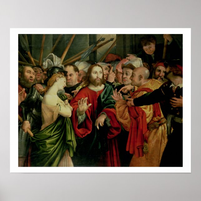 Poster Cristo e Mulher Tomada em Adultery 2 (Frente)