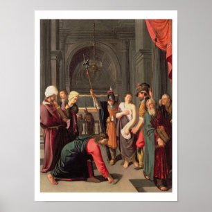 Poster Cristo e o adultèrio recolhido mulher