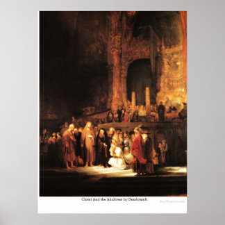 Poster Cristo e o Alcorão de Rembrandt
