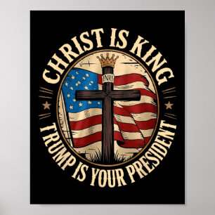 Poster Cristo é Rei e Trump é Presidente