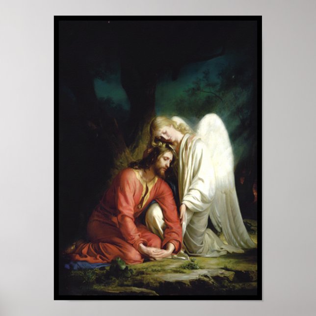 Poster Cristo em Gethsemane, Religioso (Frente)