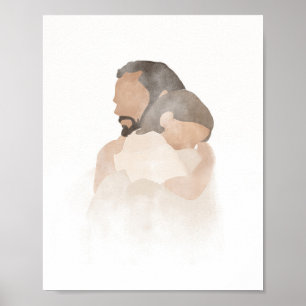 Poster Cristo Embrace, Jesus, pintura de jesus, lds art