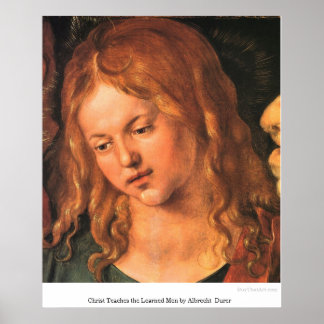 Póster Cristo ensina homens aprendidos por Albrecht Durer