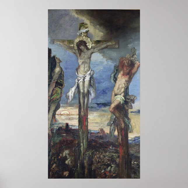 Póster Cristo entre os Dois Ladrões, c.1870 (Frente)
