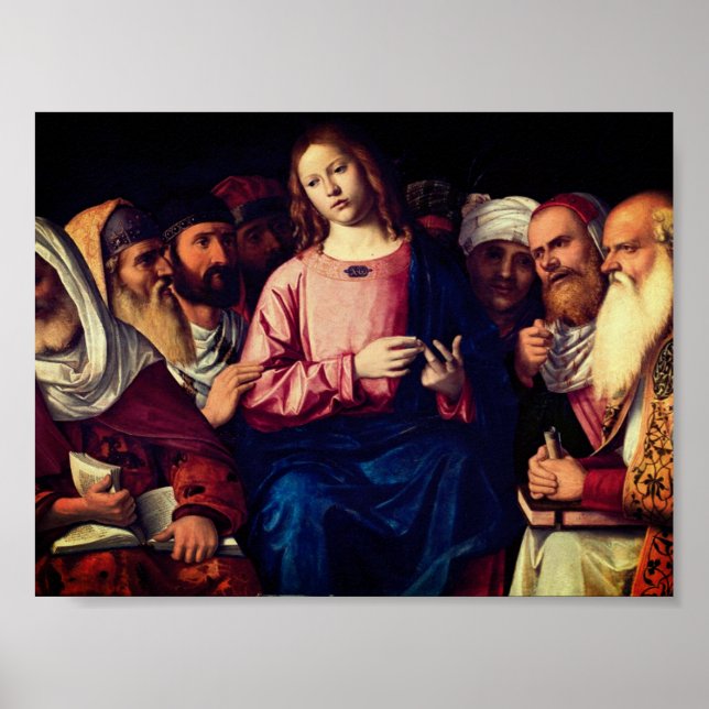 Poster Cristo entre os médicos (1504) (Frente)