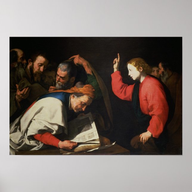 Póster Cristo entre os médicos, c.1630 (Frente)