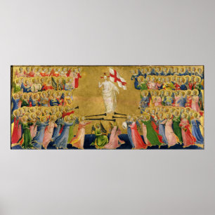 Póster Cristo Glorificado no Tribunal do Céu, 1423-24