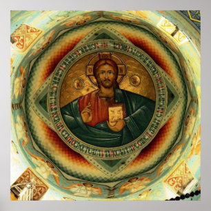 Póster Cristo Ícone Hristos Pantocrator
