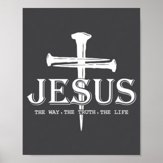 Poster Cristo Jesus O Caminho. A Verdade. A Vida Bendita 
