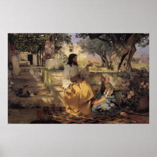 Póster Cristo na casa de Martha e de Mary