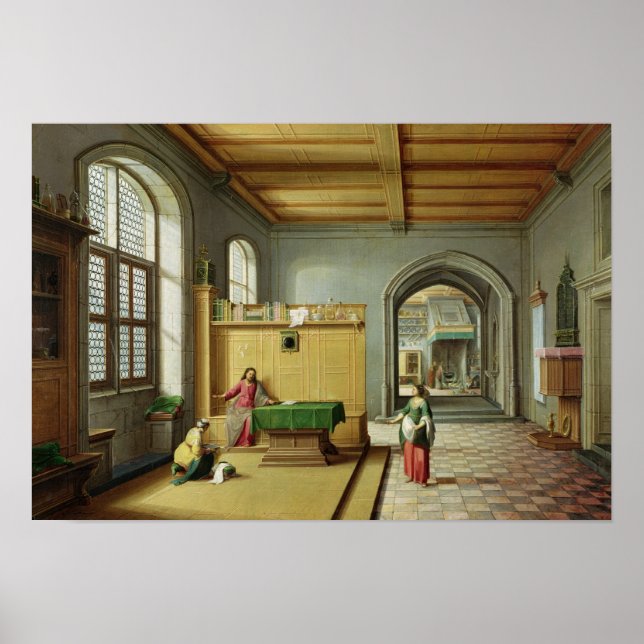 Poster Cristo na Casa de Martha e Maria (Frente)