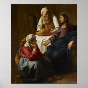 Poster Cristo na Casa de Martha e Mary