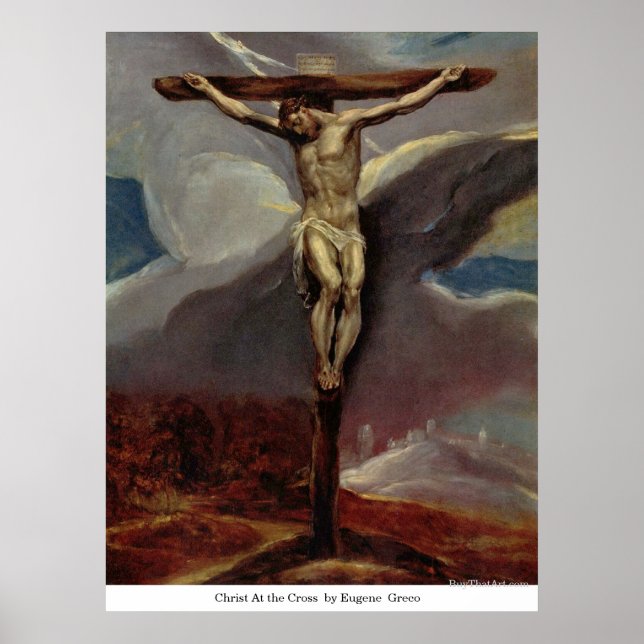 Poster Cristo na cruz por Eugene Greco (Frente)