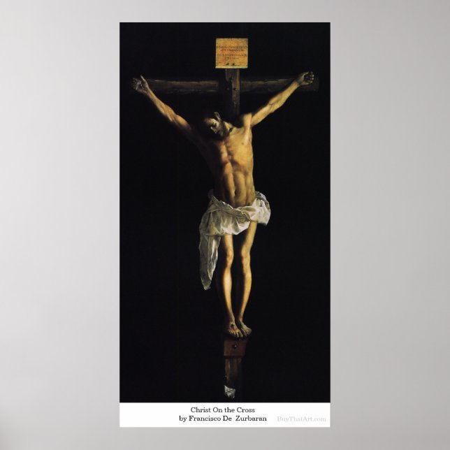 Póster Cristo na cruz por Francisco De Zurbaran (Frente)