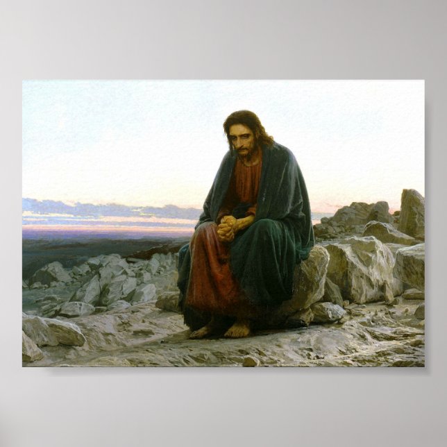Poster Cristo no Deserto (Frente)