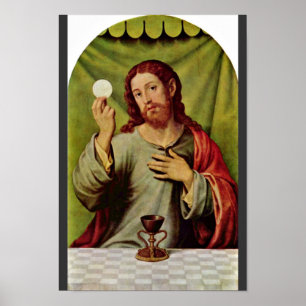 Poster Cristo no Eucaristia por Juanes Juan De (o melhor